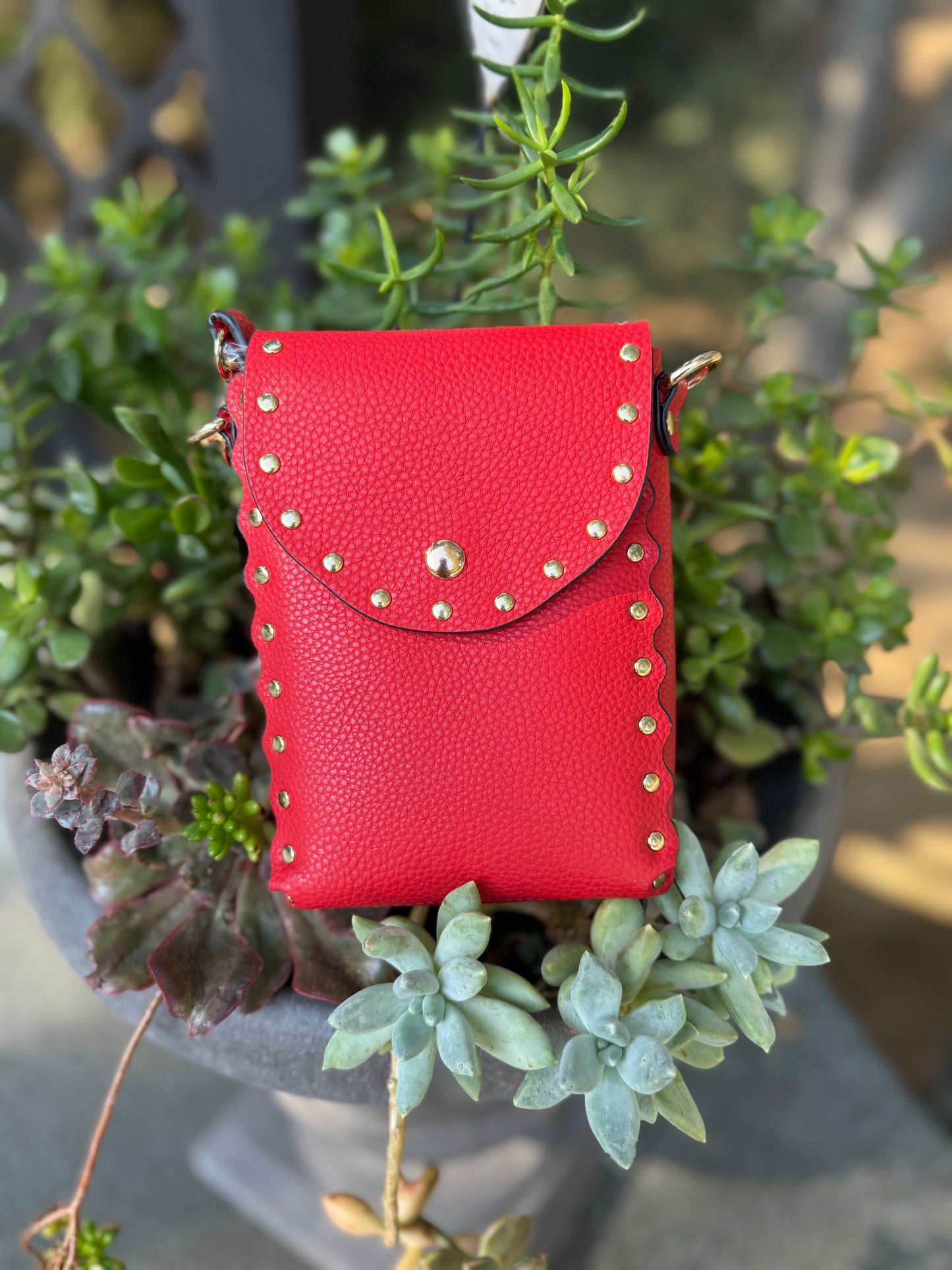Studded crossbody