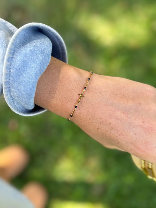 A little reminder - cross bracelet