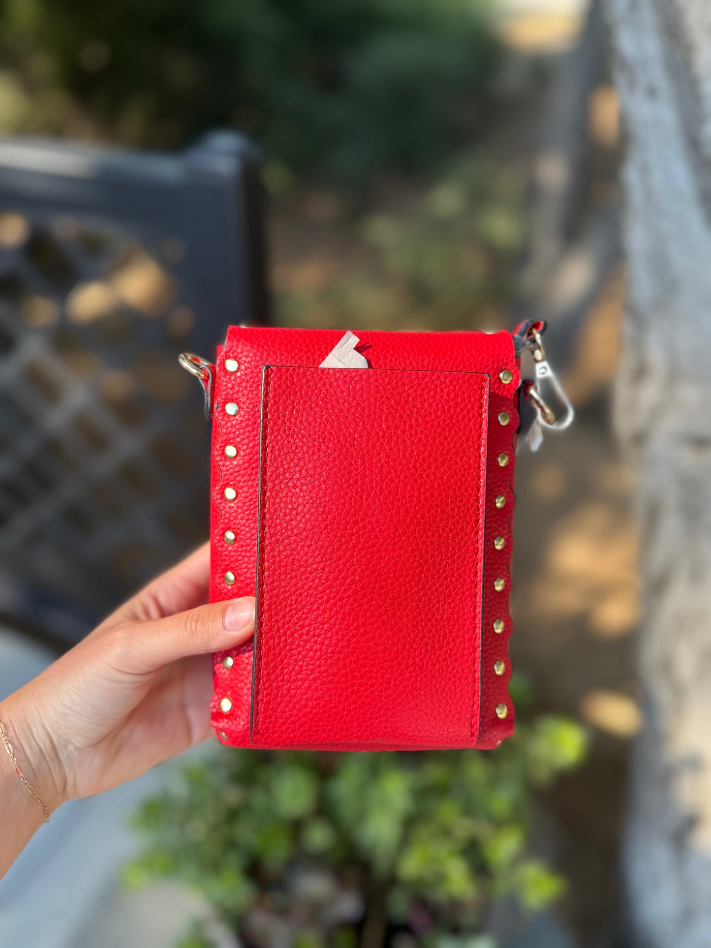 Studded crossbody